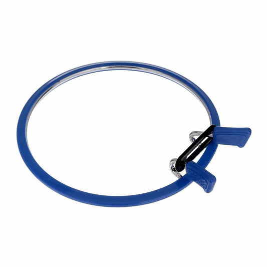 Medium Spring Metal Embroidery Hoop Nurge 160-2 Deep Blue, The Crafty Grimalkin - A Cross Stitch Store