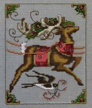 Cupid, Christmas Eve Courier - Nora Corbett - Cross Stitch Pattern/Embellishments, Needlecraft Patterns, Needlecraft Patterns, The Crafty Grimalkin - A Cross Stitch Store