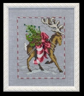 Prancer, Christmas Eve Courier - Nora Corbett - Cross Stitch Pattern/Embellishments, Needlecraft Patterns, Needlecraft Patterns, The Crafty Grimalkin - A Cross Stitch Store