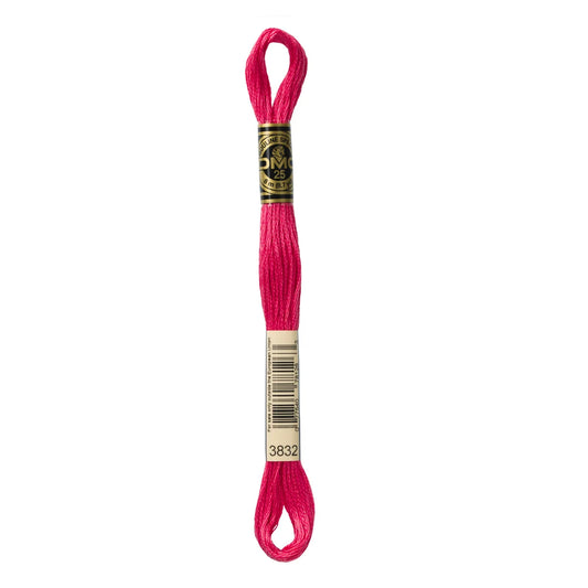 DMC 3832 - Raspberry - Medium - DMC 6 Strand Embroidery Thread, Thread & Floss, Thread & Floss, The Crafty Grimalkin - A Cross Stitch Store