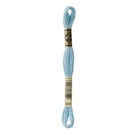 DMC 3841 - Baby Blue - Pale - DMC 6 Strand Embroidery Thread, Thread & Floss, Thread & Floss, The Crafty Grimalkin - A Cross Stitch Store