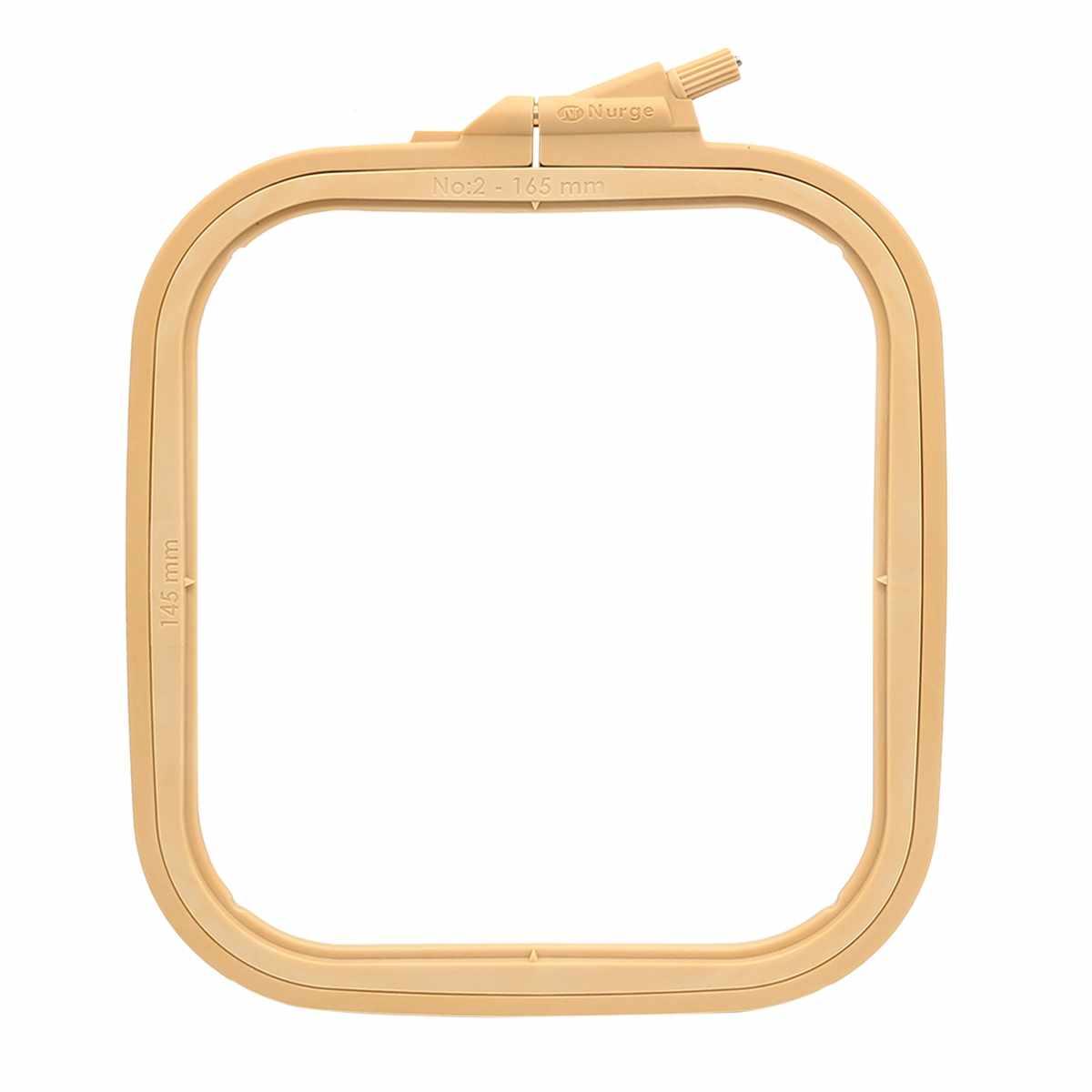 Plastic Square Hoop Nurge 170-12 Coffee Brown, The Crafty Grimalkin - A Cross Stitch Store