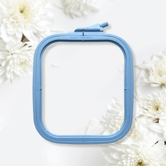 Plastic Square Hoop Nurge 170-12 Pastel Blue, The Crafty Grimalkin - A Cross Stitch Store