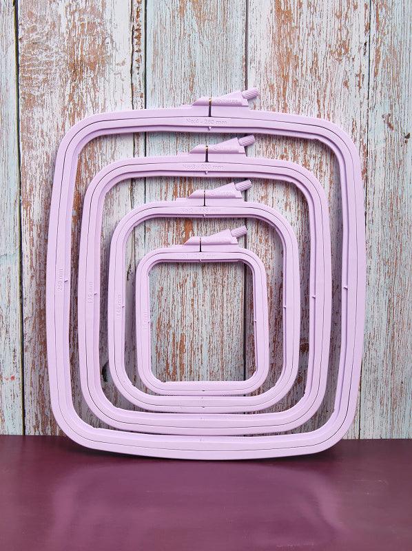 Plastic Square Hoop Nurge 170-12 Pastel Lilac, The Crafty Grimalkin - A Cross Stitch Store