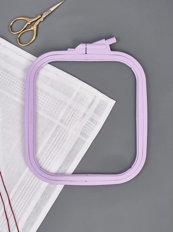 Plastic Square Hoop Nurge 170-13 Pastel Lilac, The Crafty Grimalkin - A Cross Stitch Store