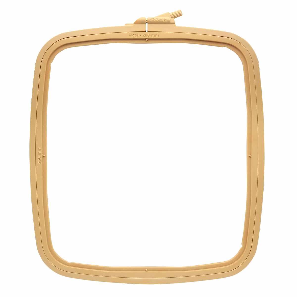 Plastic Square Hoop Nurge 170-14 Coffee Brown, The Crafty Grimalkin - A Cross Stitch Store