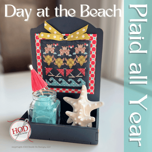 Day at the Beach, Plaid All Year - Hands on Design - Cross Stitch, Needlecraft Patterns, Needlecraft Patterns, The Crafty Grimalkin - A Cross Stitch Store