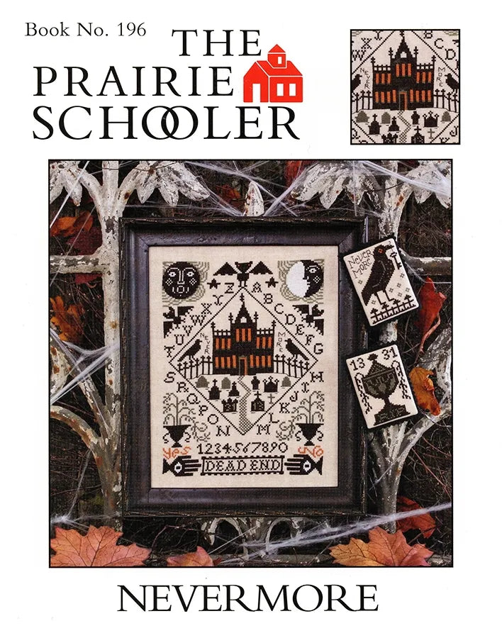 Nevermore - Books 196 - The Prairie Schooler - Cross Stitch Pattern, Needlecraft Patterns, The Crafty Grimalkin - A Cross Stitch Store