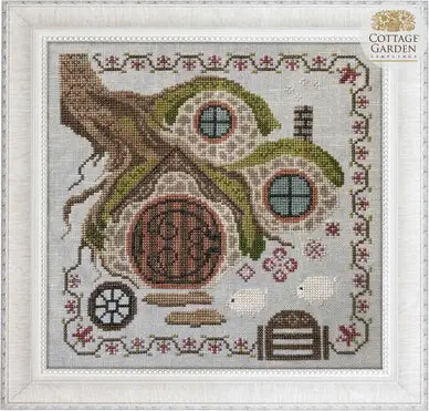 Hobbit House - Fabulous House Series #5 - Cottage Garden Samplings - Cross Stitch Pattern, Needlecraft Patterns, Needlecraft Patterns, The Crafty Grimalkin - A Cross Stitch Store