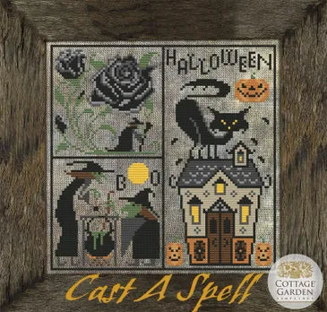 Cast a Spell - Cottage Garden Samplings - Cross Stitch Pattern, Needlecraft Patterns, Needlecraft Patterns, The Crafty Grimalkin - A Cross Stitch Store