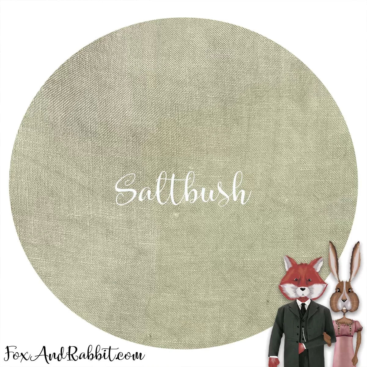 32 Count Linen - Saltbush - Fox and Rabbit Designs