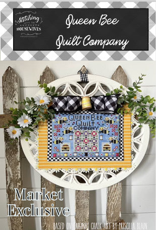 Queen Bee Quilt Company - Stitching with the Housewives - Cross Stitch Pattern