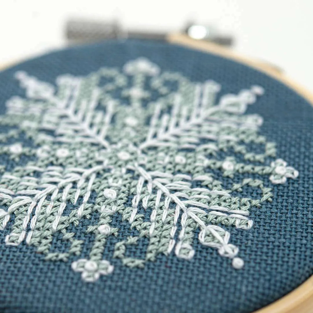 FLOSSTUBE EXTRA: Felt Stitching Snowflakes (Poshta Design) 