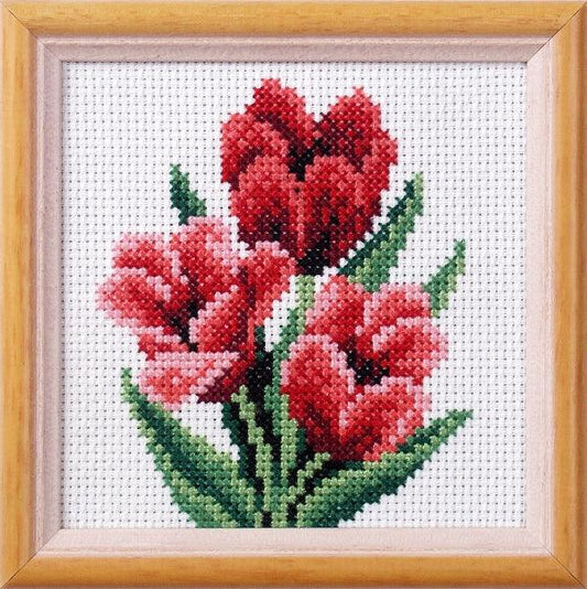 Stamped Cross stitch kit "Tulips " 7517