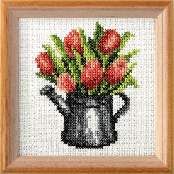 Stamped Cross stitch kit "Tulips" 7592