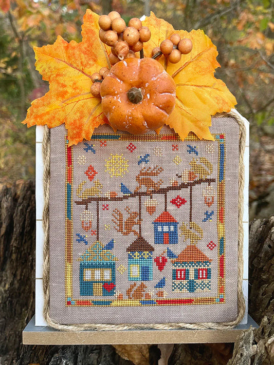 Fall Cottages - Jan Hicks Creates - Cross Stitch Pattern, Needlecraft Patterns, The Crafty Grimalkin - A Cross Stitch Store