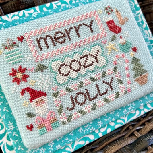 Merry Cozy Jolly - Sweet Wing Studio - Cross Stitch Pattern, Needlecraft Patterns, Needlecraft Patterns, The Crafty Grimalkin - A Cross Stitch Store