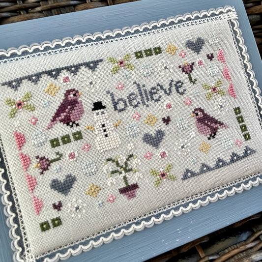 A Little Winter - Sweet Wing Studio - Cross Stitch Pattern, Needlecraft Patterns, Needlecraft Patterns, The Crafty Grimalkin - A Cross Stitch Store