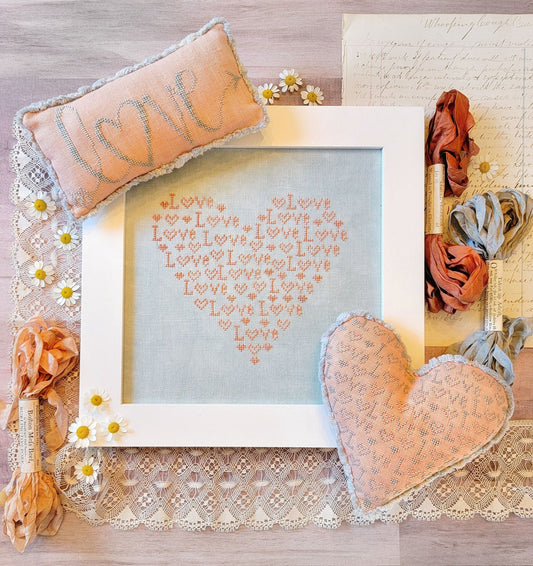 PRE-ORDER - You've Got the Love - Hello From Liz Mathews - Cross Stitch Pattern, Needlecraft Patterns, The Crafty Grimalkin - A Cross Stitch Store