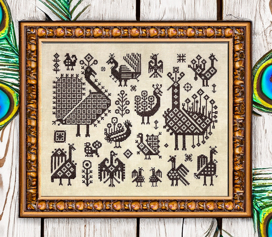 PRE-ORDER Fowl Mood - Ink Circles - Cross Stitch Pattern, Needlecraft Patterns, Needlecraft Patterns, The Crafty Grimalkin - A Cross Stitch Store