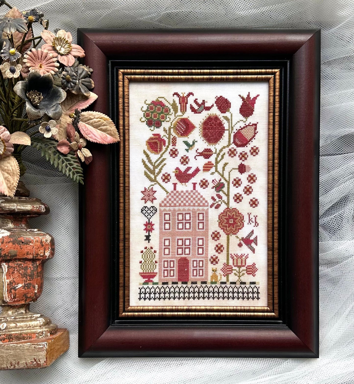 Vibrant Flowers - Kathy Barrick - Cross Stitch Design