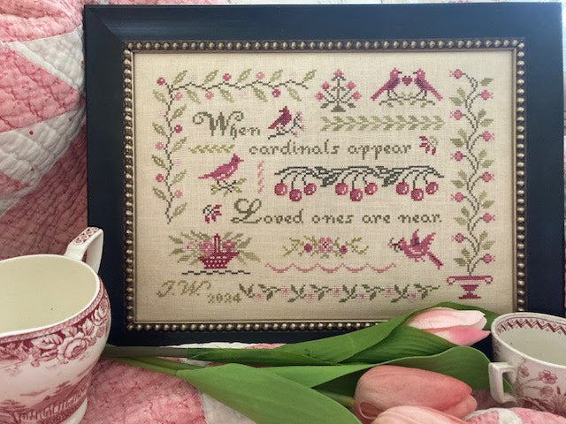 PRE-ORDER When Cardinals Appear - JBW Designs - Cross Stitch Pattern, Needlecraft Patterns, Needlecraft Patterns, The Crafty Grimalkin - A Cross Stitch Store