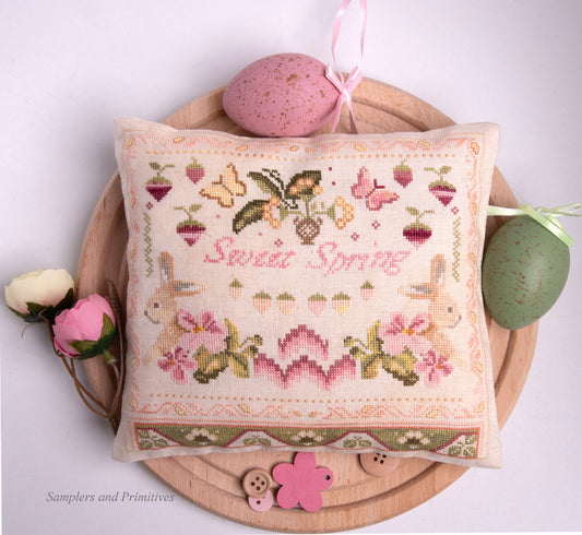 PREORDER Sweet Spring - Samplers and Primitives - Cross Stitch Pattern