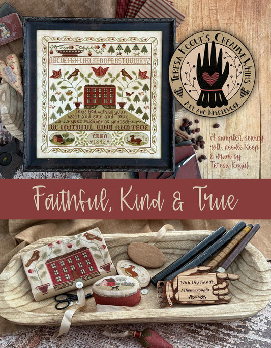 PREORDER Fathful Kind & True - Teresa Kogut - Cross Stitch Pattern, Needlecraft Patterns, The Crafty Grimalkin - A Cross Stitch Store