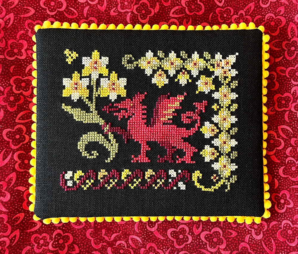 PREORDER St. David's Dragon - Ink Circes - Cross Stitch Pattern, Needlecraft Patterns, The Crafty Grimalkin - A Cross Stitch Store