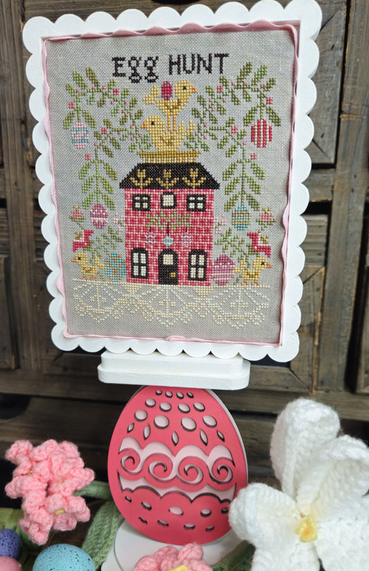 PREORDER Egg Hunt - Quaint Rose Needearts - Cross Stitch Pattern, Needlecraft Patterns, The Crafty Grimalkin - A Cross Stitch Store