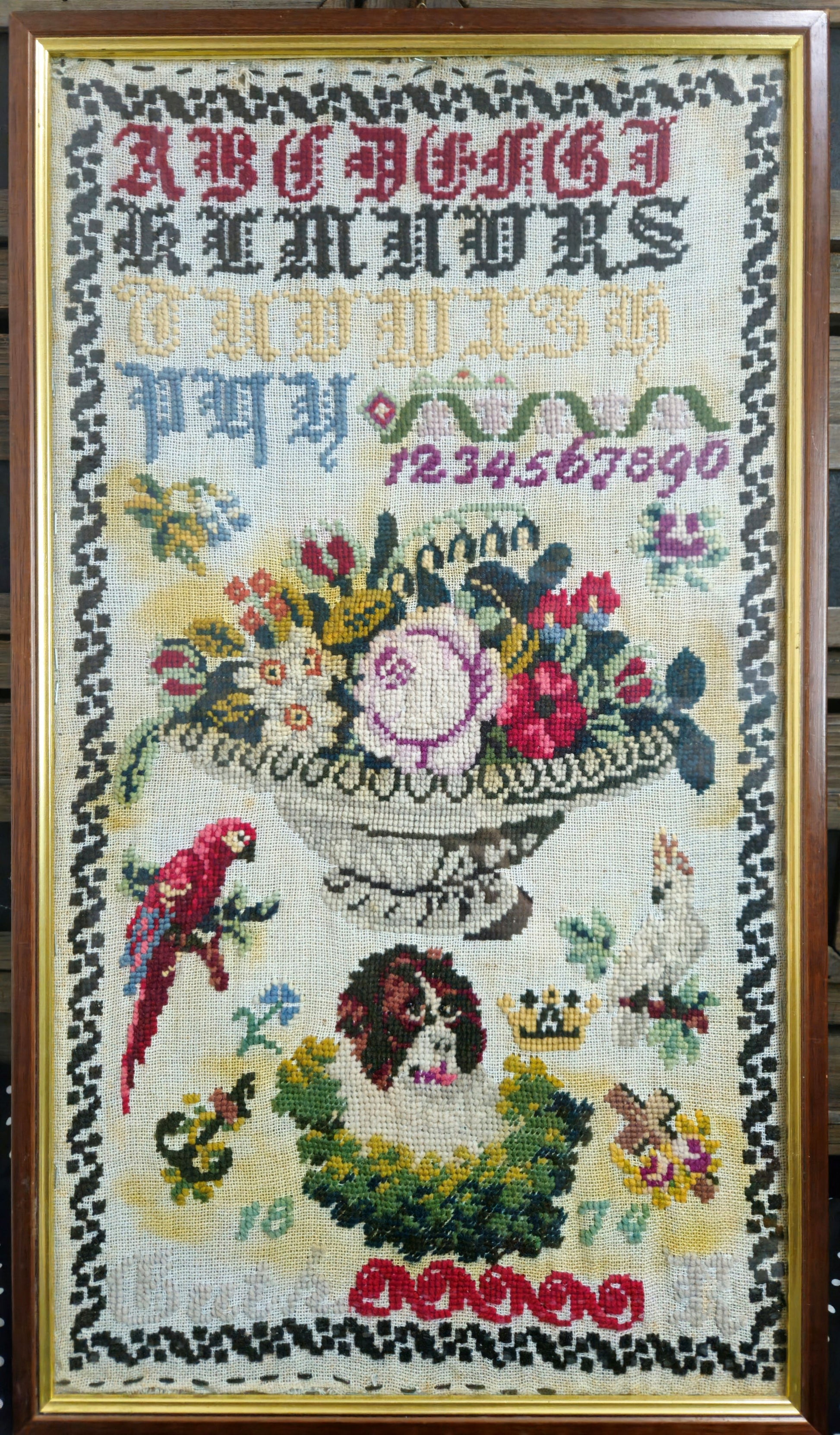 PREORDER Guth R 1874 - Quaint Rose Needearts - Cross Stitch Pattern, Needlecraft Patterns, The Crafty Grimalkin - A Cross Stitch Store