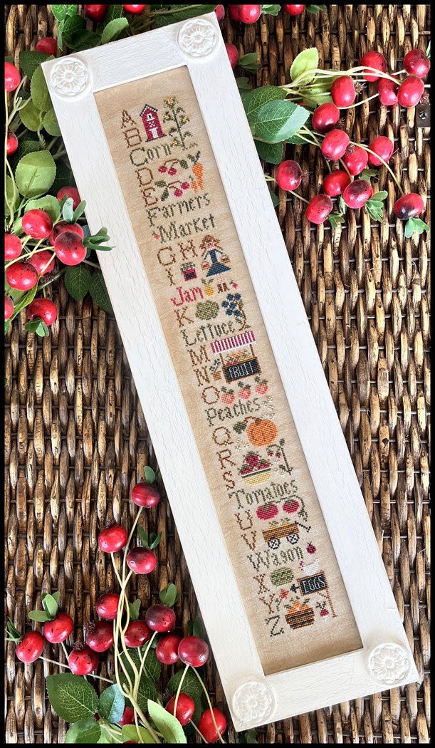 PREORDER Farmer's Market ABC's - Little House Needleworks - Cross Stitch Pattern