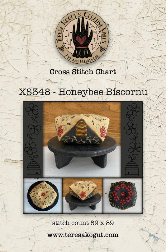 Honeybee Biscornu - Teresa Kogut - Cross Stitch Pattern