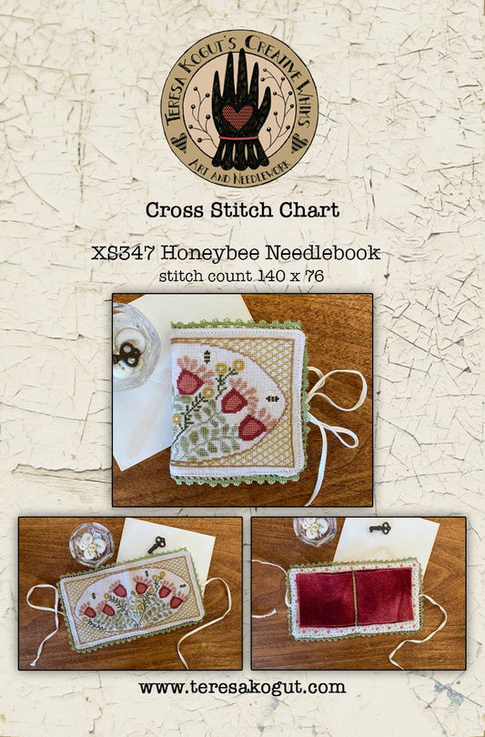 Honeybee Needlebook - Teresa Kogut - Cross Stitch Pattern