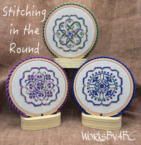 PREORDER Stitching in the Round -  Works by ABC - Cross Stitch Pattern, Needlecraft Patterns, The Crafty Grimalkin - A Cross Stitch Store