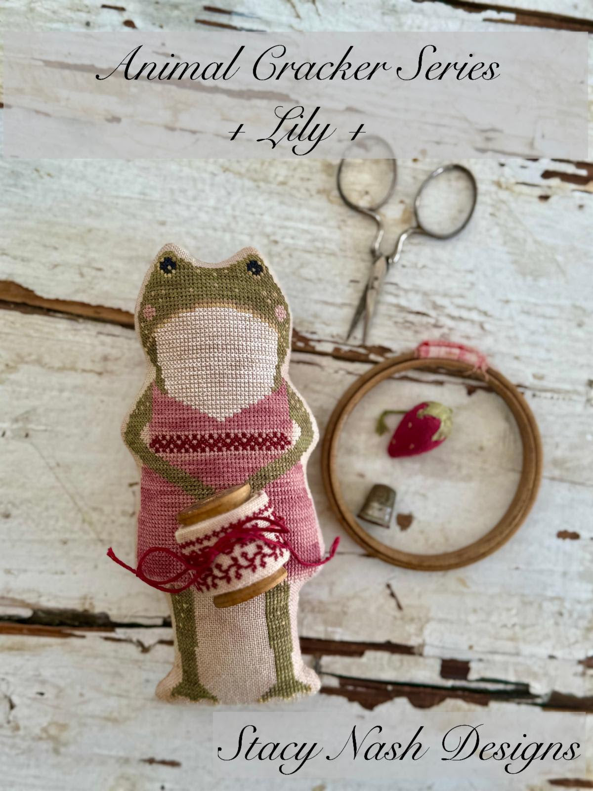 PREORDER Lily - Animal Cracker Series - Stacy Nash Designs - Cross Stitch Pattern, Needlecraft Patterns, Needlecraft Patterns, The Crafty Grimalkin - A Cross Stitch Store