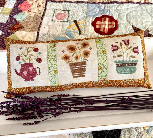 PREORDER The Potting Bench #1 - Blueberry Ridge Designs - Cross Stitch Pattern, Needlecraft Patterns, The Crafty Grimalkin - A Cross Stitch Store