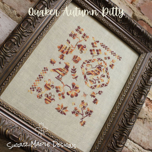 Quaker Autumn Ditty - Sugar Maple Designs - Cross Stitch Pattern