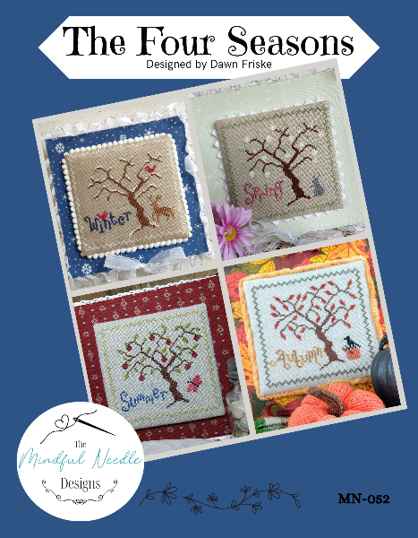 PRE-ORDER The Four Seasons - Mindful Needle - Cross Stitch Pattern, Needlecraft Patterns, The Crafty Grimalkin - A Cross Stitch Store