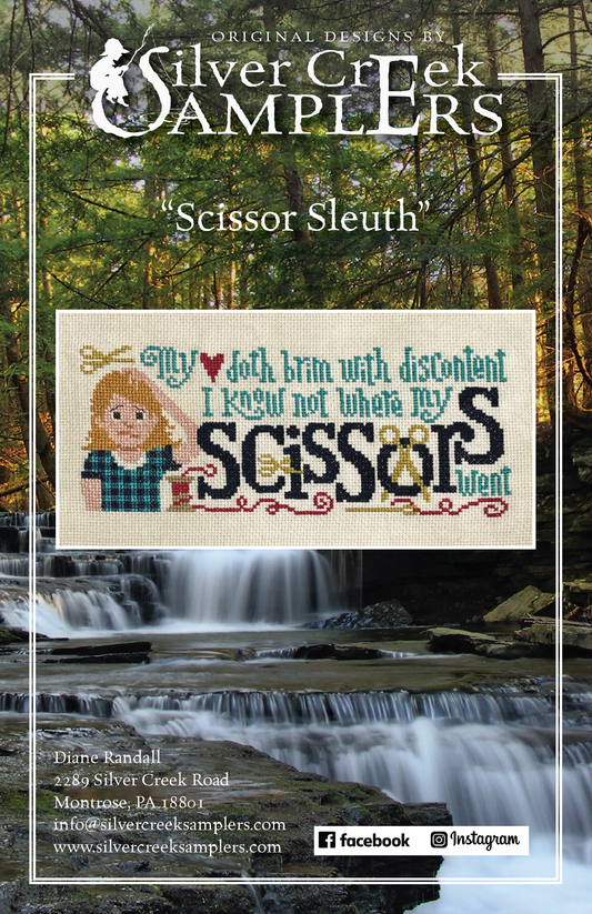 Scissor Sleuth - Silver Creek Samplers - Cross Stitch Pattern