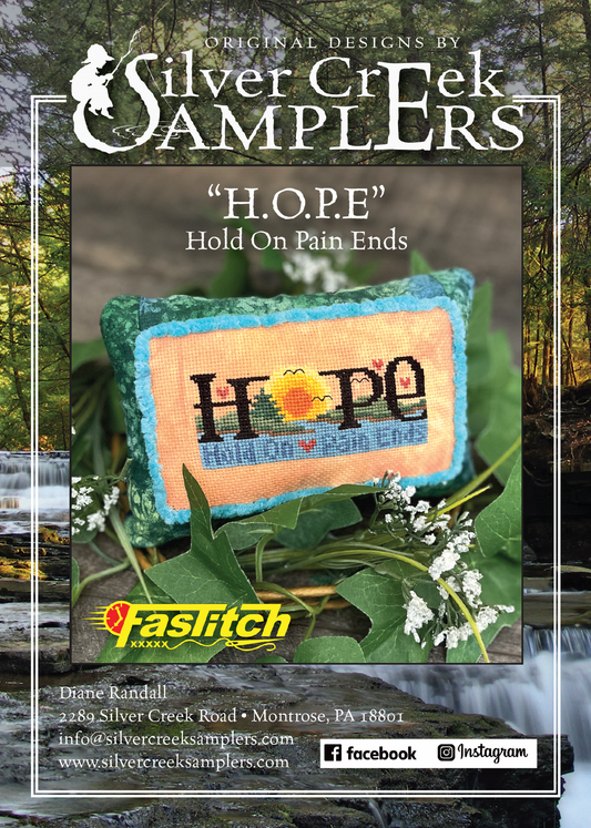 H.O.P.E - Silver Creek Samplers - Cross Stitch Pattern