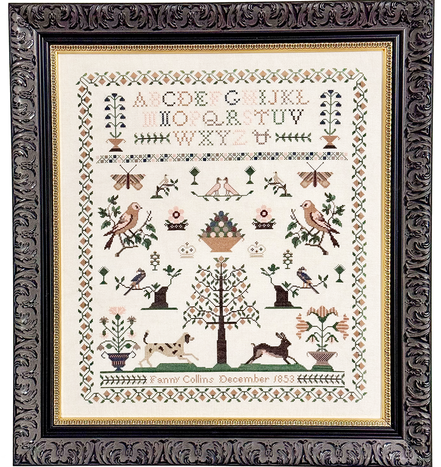 PREORDER Fanny Collins 1853 Sampler & Pinwheel - Fox and Rabbit - Cross Stitch Pattern, Books, The Crafty Grimalkin - A Cross Stitch Store