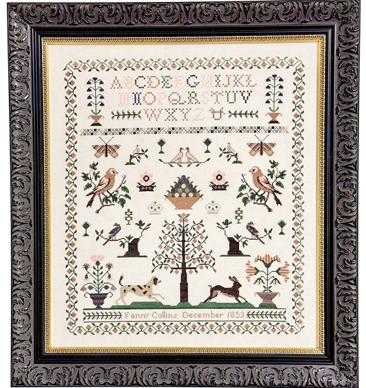 PREORDER Fanny Collins 1853 Sampler & Pinwheel - Fox and Rabbit - Cross Stitch Pattern, Books, The Crafty Grimalkin - A Cross Stitch Store