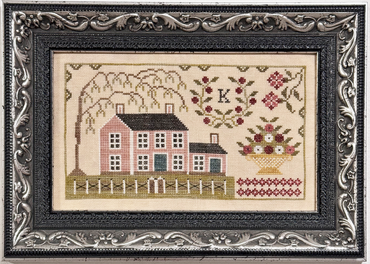 PREORDER Audie’s Pink House - Fox and Rabbit - Cross Stitch Pattern