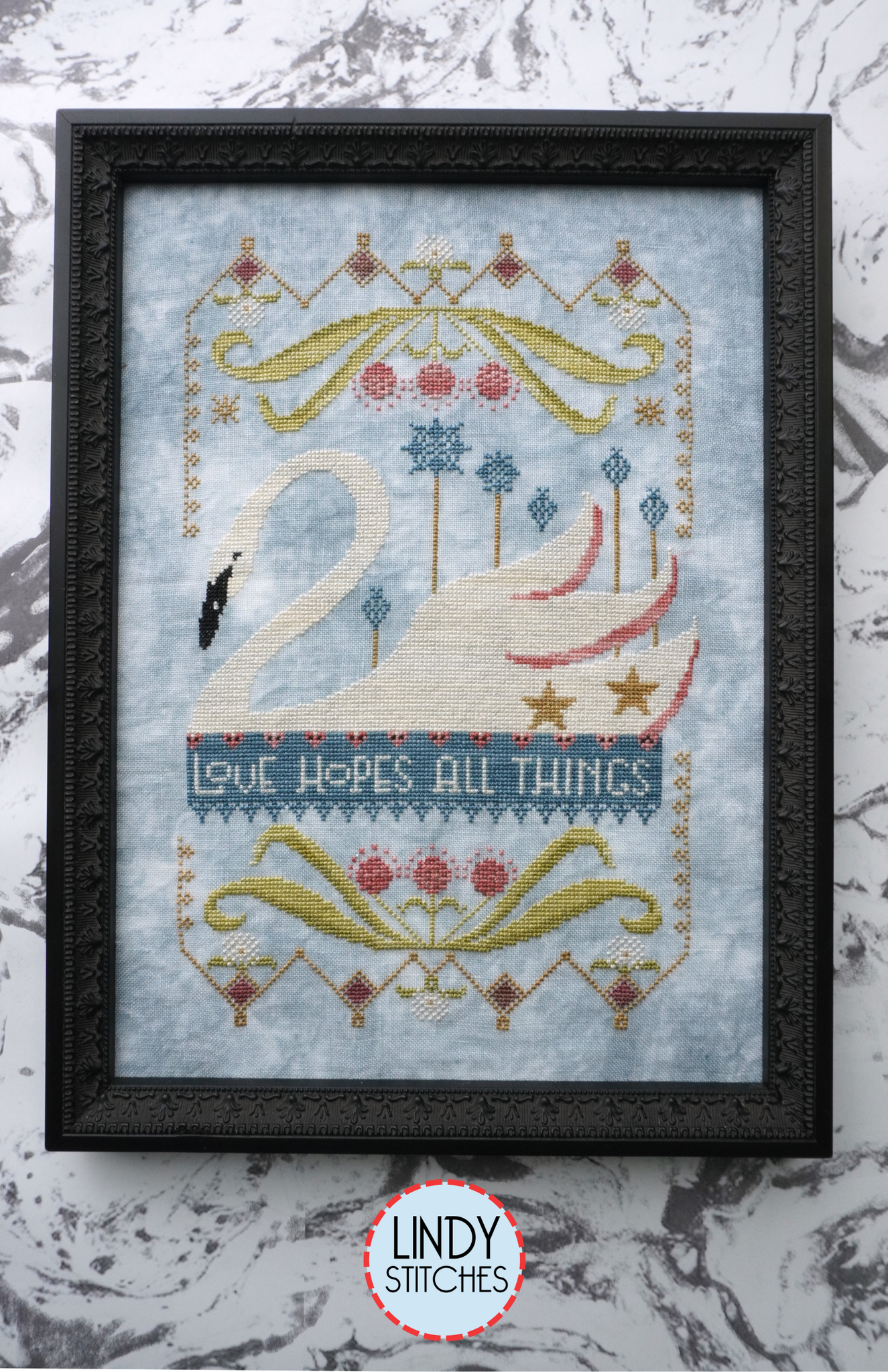 PREORDER Love Hopes All Things - Lindy Stitches - Cross Stitch Pattern, Needlecraft Patterns, The Crafty Grimalkin - A Cross Stitch Store