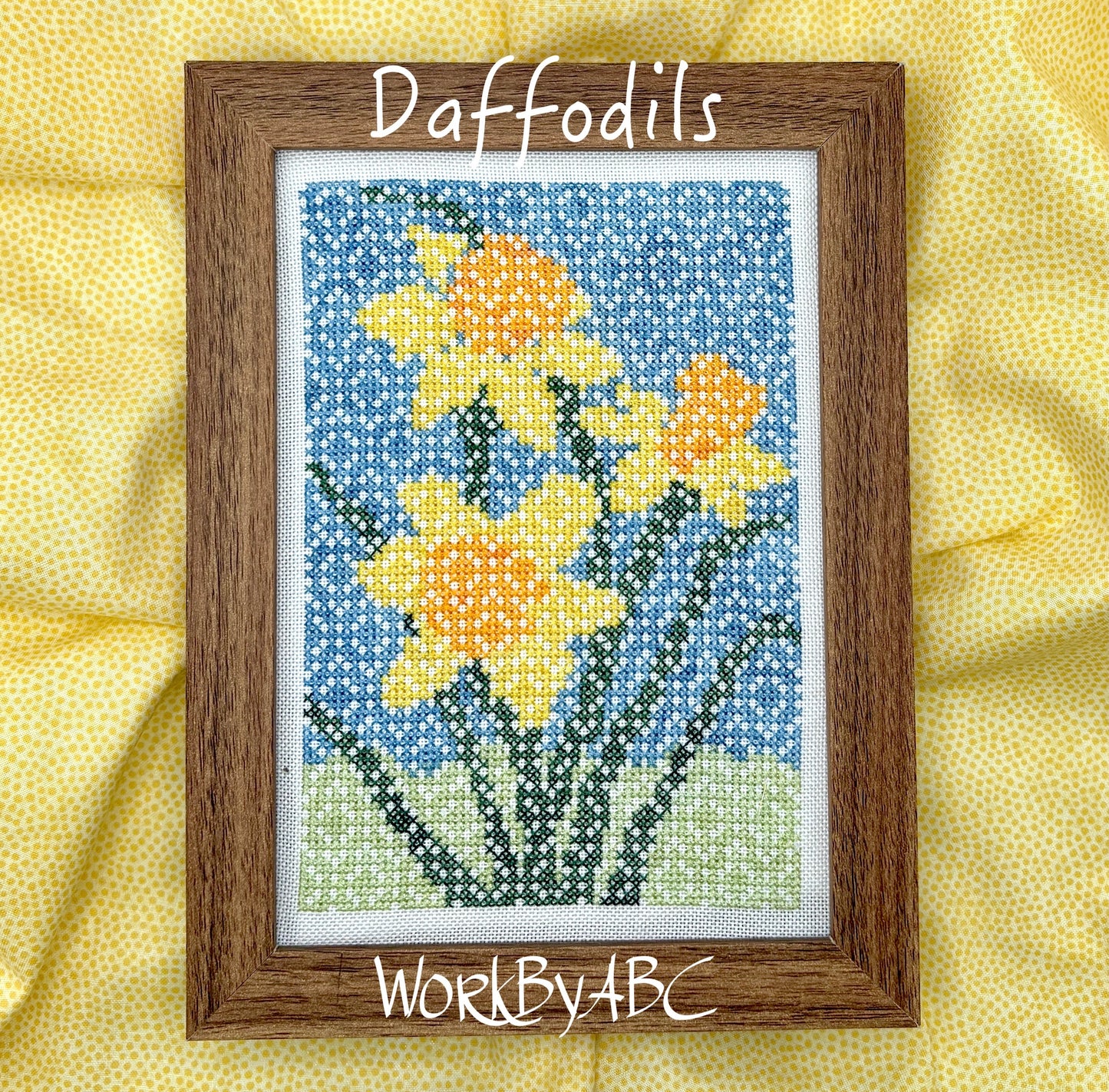 PREORDER Daffodils -  Works by ABC - Cross Stitch Pattern, Needlecraft Patterns, The Crafty Grimalkin - A Cross Stitch Store