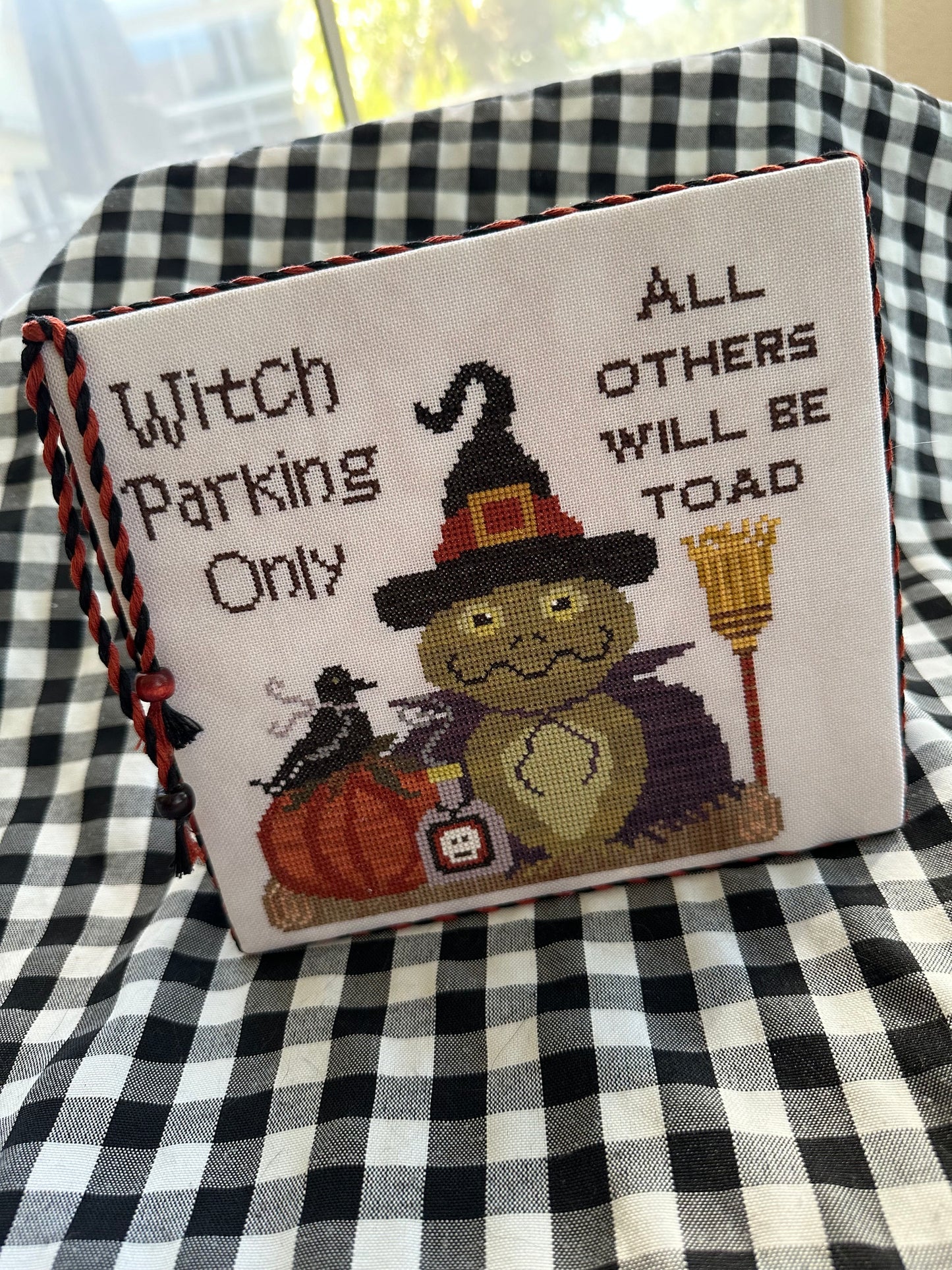 PRE-ORDER Witch's Parking - Finally a Farmgirl - Cross Stitch Pattern, Needlecraft Patterns, The Crafty Grimalkin - A Cross Stitch Store