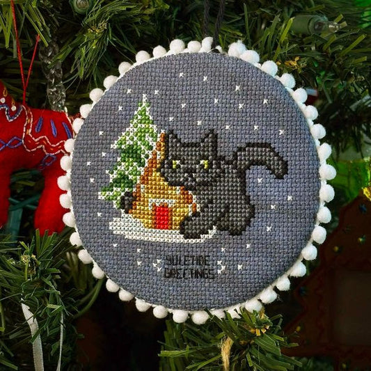 Yule Greetings - Stitch Crypt - Cross Stitch Pattern