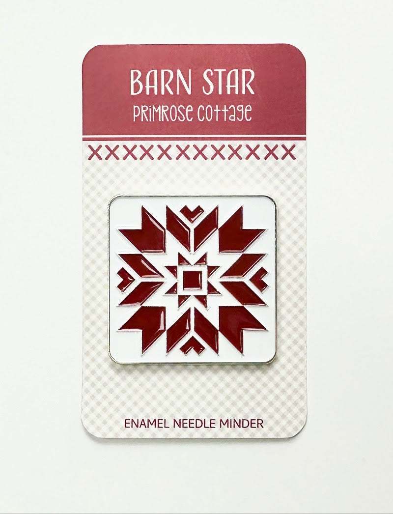 Barn Star Needle Minder - Primrose Cottage Stitches, Needlecraft Patterns, Needlecraft Patterns, The Crafty Grimalkin - A Cross Stitch Store