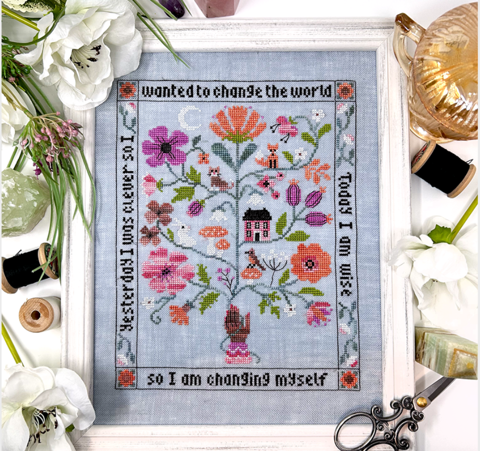 PREORDER Yesterday I was Clever - Tiny Modernist - Cross Stitch Pattern, Needlecraft Patterns, The Crafty Grimalkin - A Cross Stitch Store